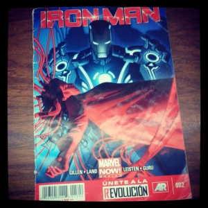 Un alumno me regaló un cómic de Iron Man.
